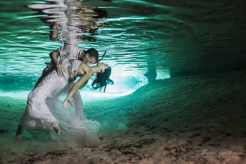 hindu beach wedding Melissa+Matt Cenotes Mexico LuckiePhotography 1 - hindu beach wedding