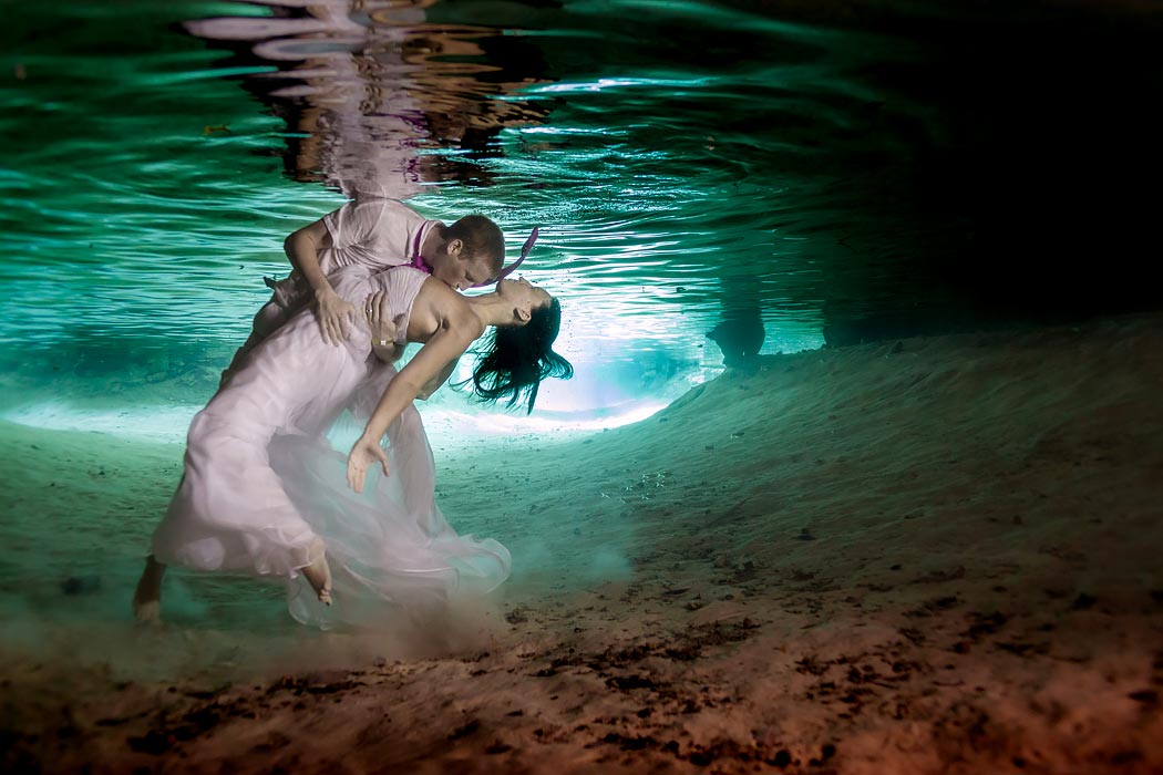 Cancun - Riviera Maya - wedding Photography - underwater photos